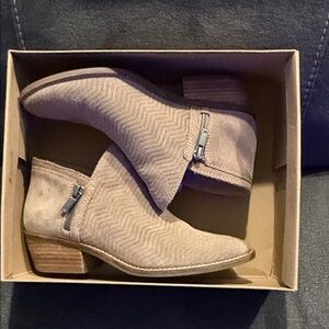 Lucky Brand Stonerock Suede Ankle Boots Tan Sz 7.5